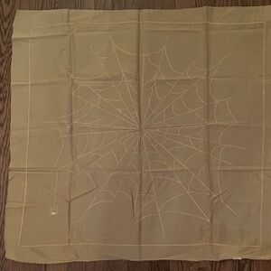 Chic Tan Web Pattern Scarf
